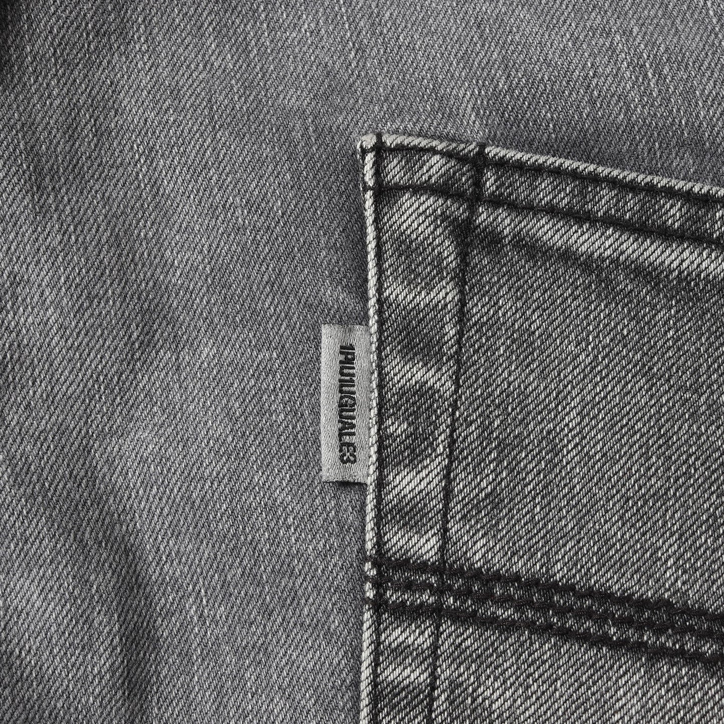 22SS USED加工 ツートーン ジップ テーパード ストレッチ デニム パンツ (7.5 ZIP TAPERED 2TONE MRP519 CTU229) / ジッパーフライ ジーンズ