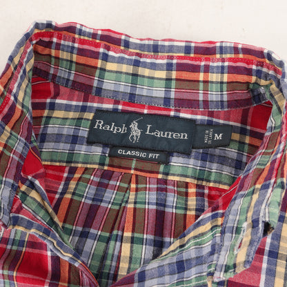 ワンポイント ポニー 刺繍 マドラスチェック ボタンダウン シャツ / 長袖 CLASSIC FIT B.D フォーマル アメカジ アメトラ トラッド