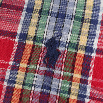 ワンポイント ポニー 刺繍 マドラスチェック ボタンダウン シャツ / 長袖 CLASSIC FIT B.D フォーマル アメカジ アメトラ トラッド