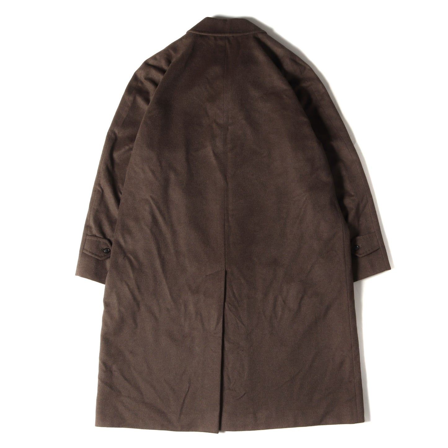 カシミヤ アンゴラ ウール モッサ ステンカラー コート / バルカラー バルマカーン 裏地ノバチェック LONDON