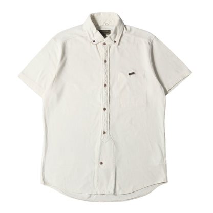 ワンポイント リボン ボタンダウン 鹿の子 半袖 シャツ (OFFICERS SH SS JERSEY 8050011041) / B.D