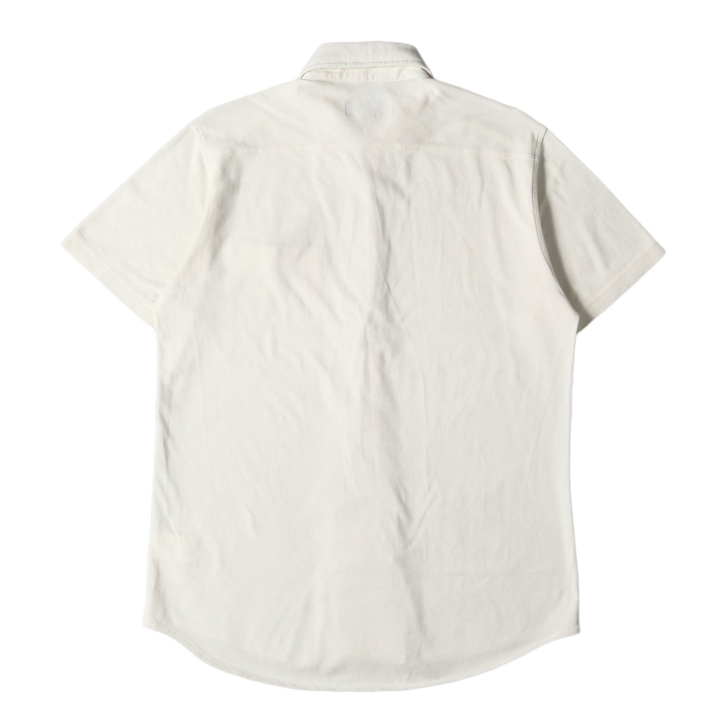 ワンポイント リボン ボタンダウン 鹿の子 半袖 シャツ (OFFICERS SH SS JERSEY 8050011041) / B.D