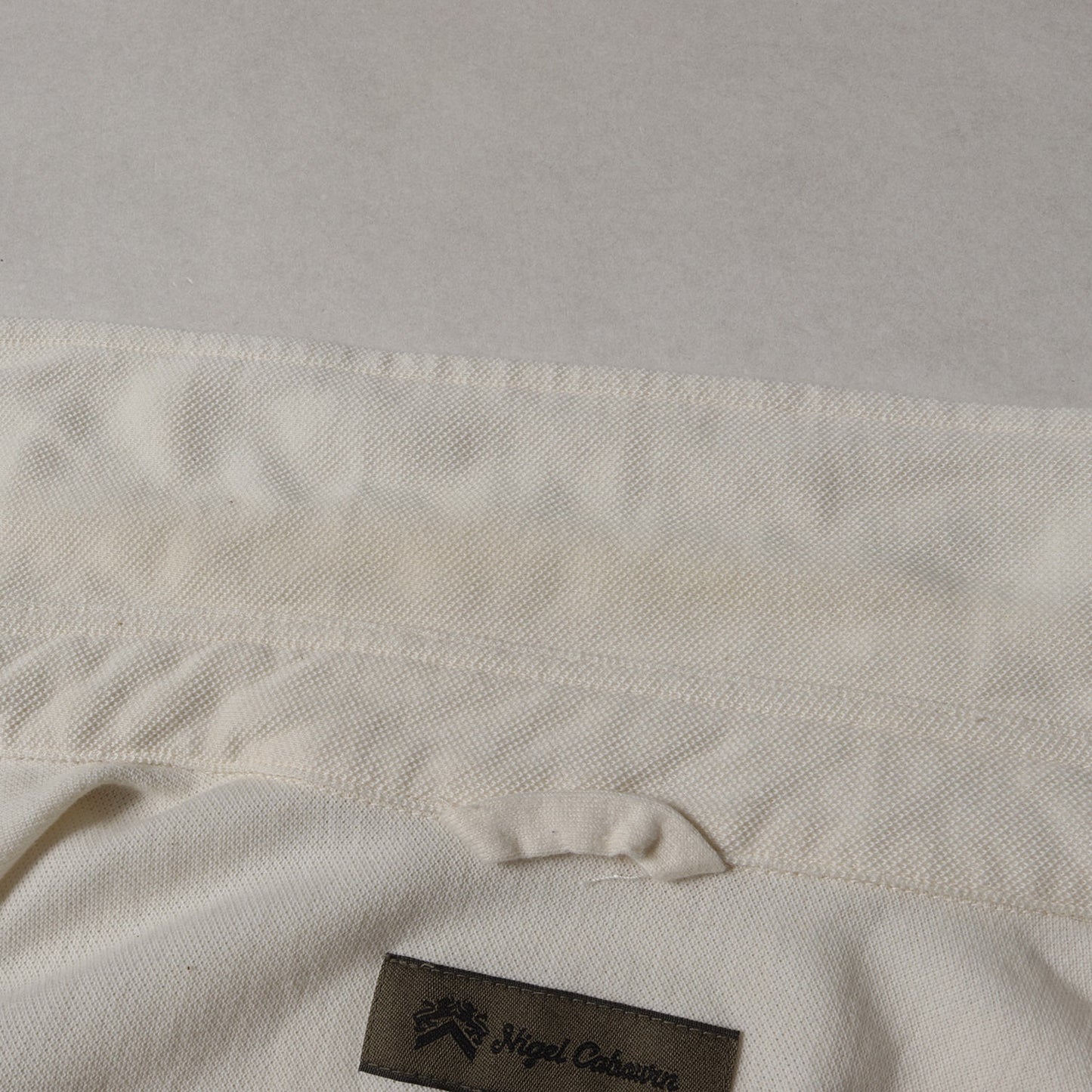 ワンポイント リボン ボタンダウン 鹿の子 半袖 シャツ (OFFICERS SH SS JERSEY 8050011041) / B.D