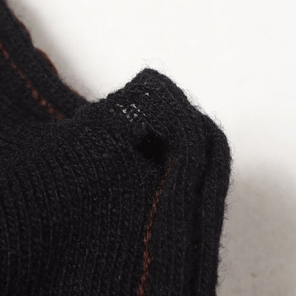 ハイネック レイヤード プルオーバー ニット ベスト