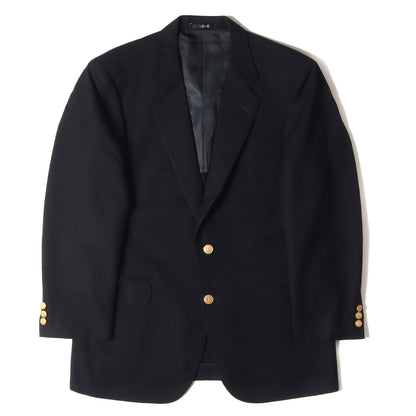 DAKS (ダックス) ロゴ刻印 金ボタン ウール 2B シングル ブレザー 