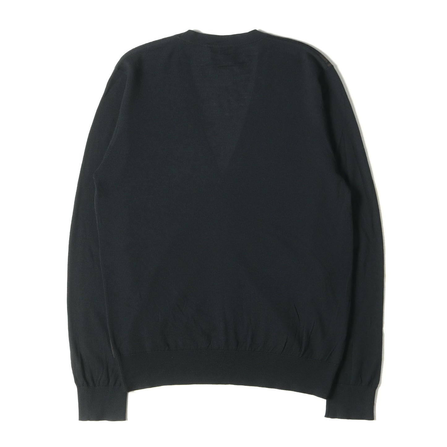 ホースビット モノグラム ジャガード ウール ハイゲージ ニット カーディガン / 羽織 定番 ベーシック ラグカジ ラグジュアリー カジュアル イタカジ