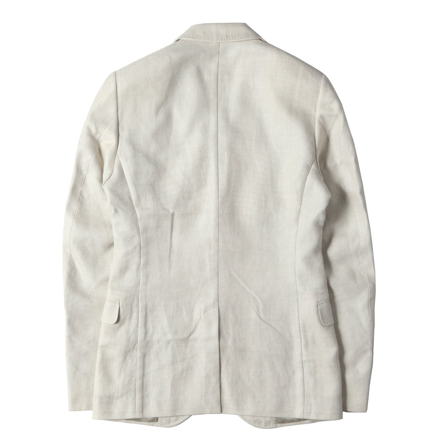 ナローラペル カシミヤ混 リネン コットン シルク 2B テーラード ジャケット (19VFF0)