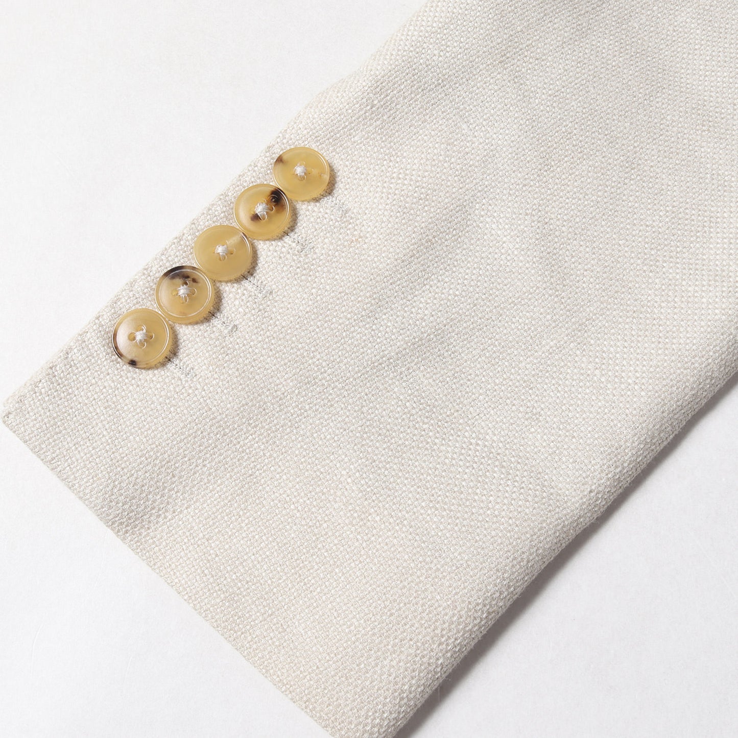 ナローラペル カシミヤ混 リネン コットン シルク 2B テーラード ジャケット (19VFF0)