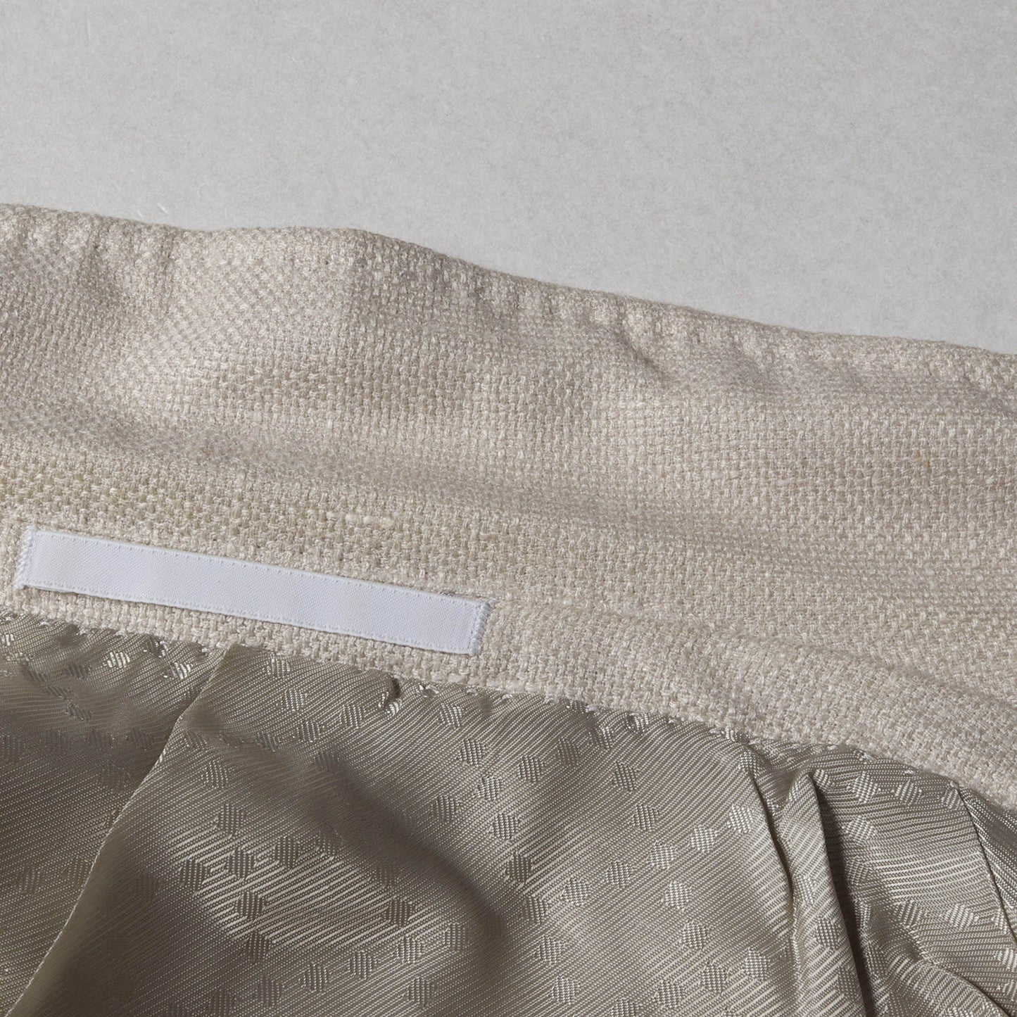 ナローラペル カシミヤ混 リネン コットン シルク 2B テーラード ジャケット (19VFF0)