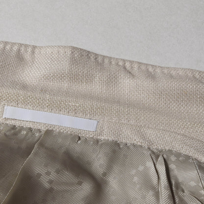 ナローラペル カシミヤ混 リネン コットン シルク 2B テーラード ジャケット (19VFF0)