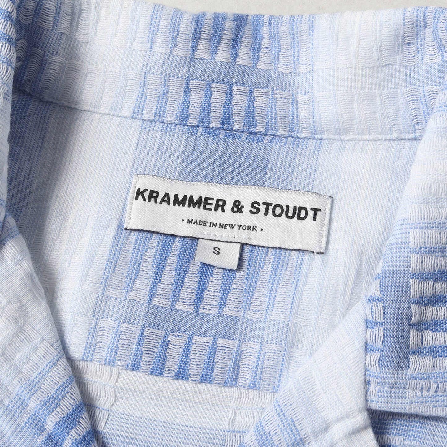 18SS ネイティブ ジャガード ボーダー オープンカラー シャツ (CESAR VINTAGE SHIRT) / 長袖 開襟 ボックスシルエット メキシカン