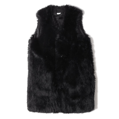 23AW ロング フェイク ファー ベスト (LONG FAUX FUR VEST 1L-C006)