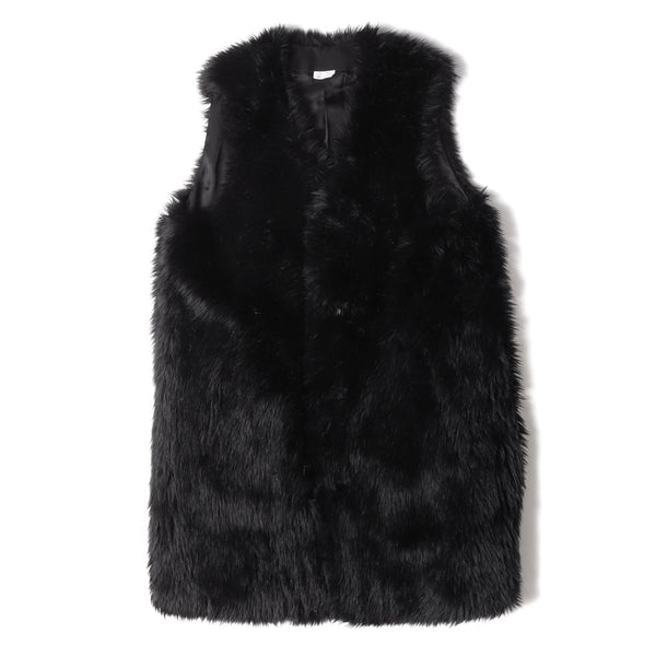 BLACK COMME des GARCONS (ブラック コムデギャルソン) 23AW ロング フェイク ファー ベスト (LONG FAUX  FUR VEST 1L-C006) - ブランド古着の通販・買取 | BEEGLE by Boo-Bee