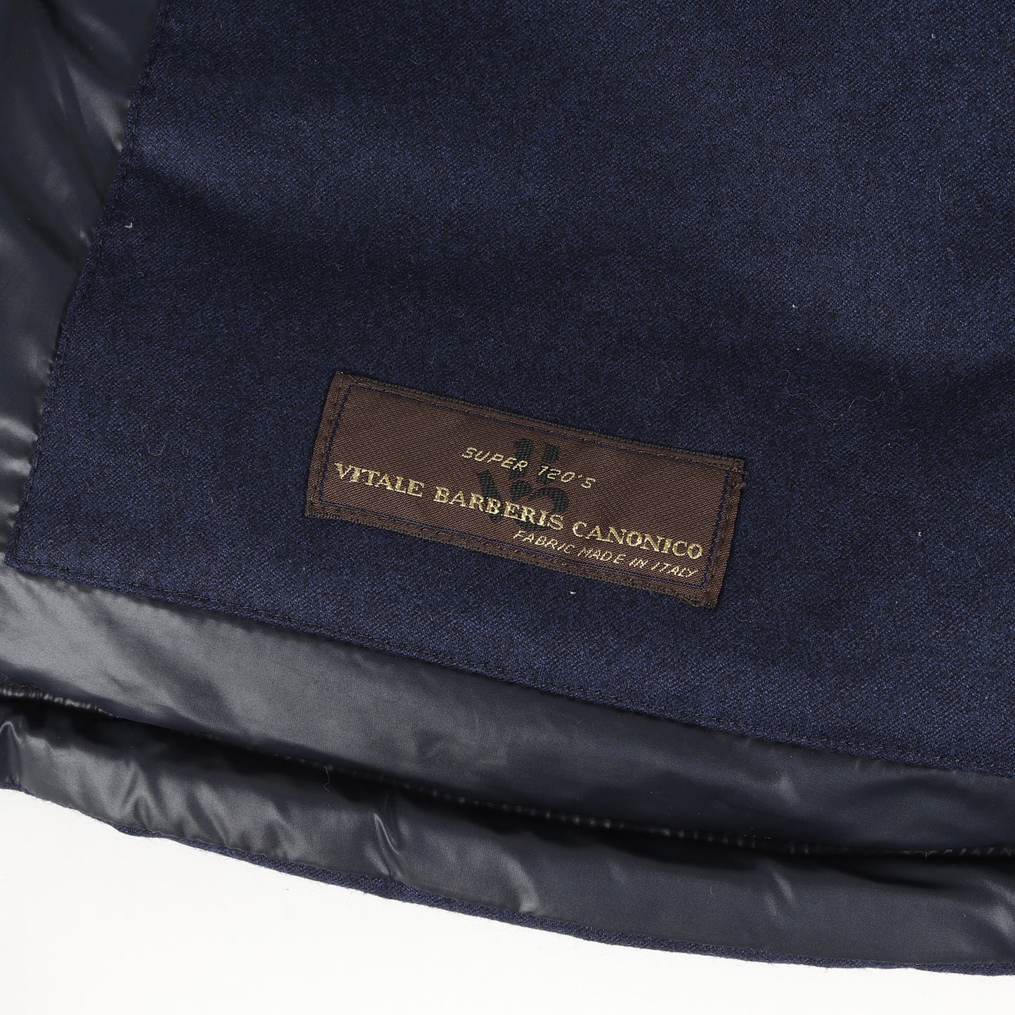VITALE BARBERIS CANONICO SUPER 120S カノニコ ウール ポリ コンビ フード付き ハイネック ダウン ジャケット (KAUS 8D503) / ブルゾン カウス