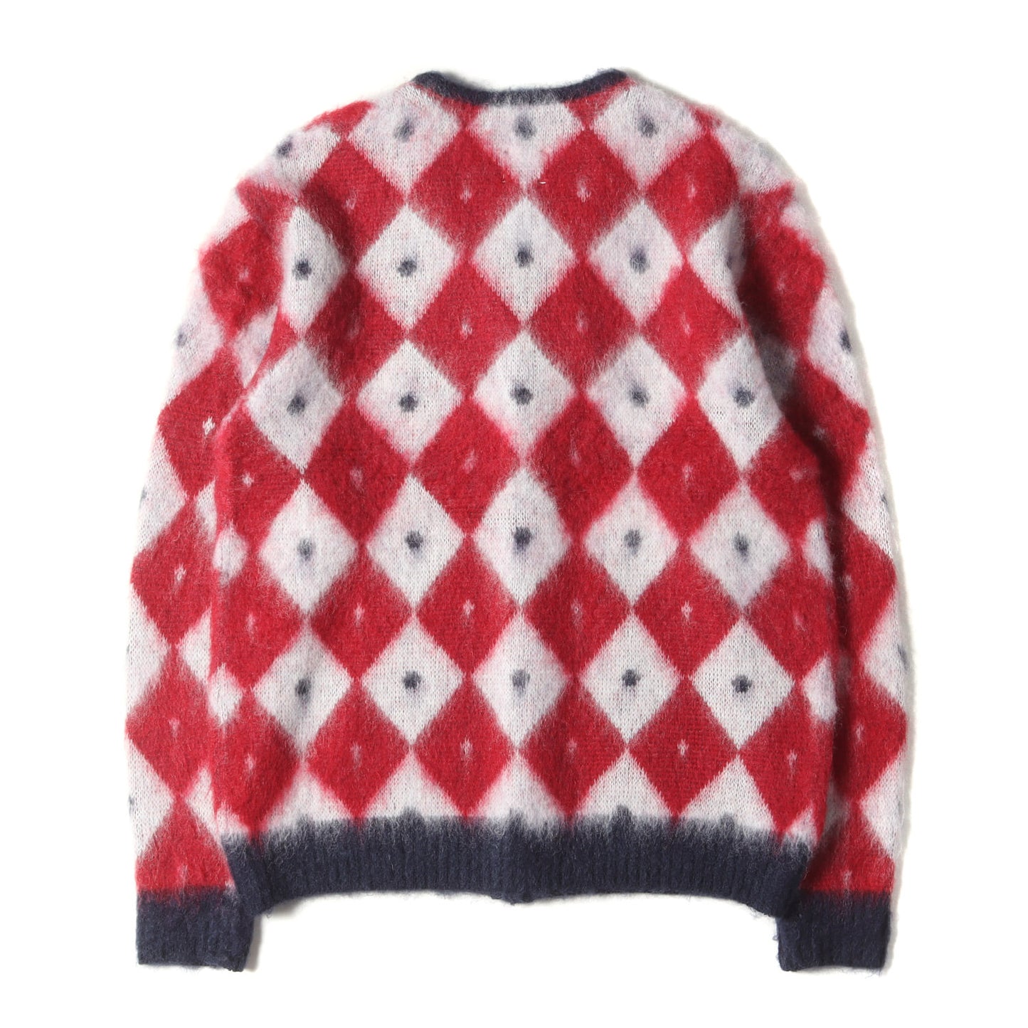 23AW ダイヤモンド 柄 モヘア ニット カーディガン (MOHAIR CARDIGAN DIAMOND NS280) / セーター