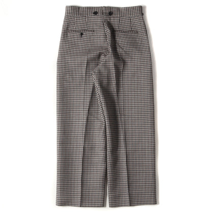現行モデル 1LDK 別注 ガンクラブチェック モヘア ウール スラックス パンツ (SOLIS REPREHEND TROUSERS HV301504ER) / ソリスリブリエンド トラウザー
