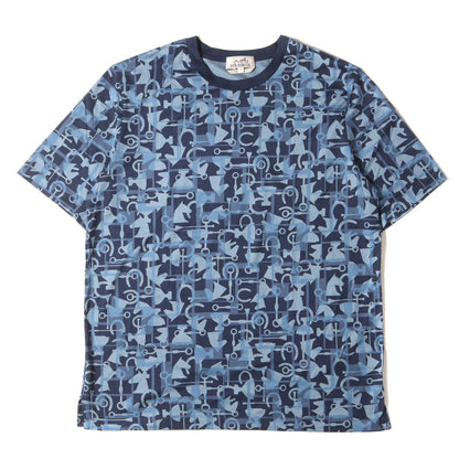 20AW ジオメトリック リンガーネック Tシャツ / 総柄 馬具 ホースビット 蹄鉄 ホースシュー トロフィー