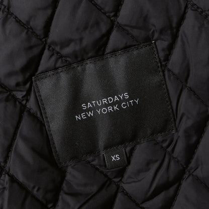 18AW ストレッチ ベルベット フライフロント パテッド フライト ボンバー ジャケット (Calvin M41817CN01) / ダブルジップ ブルゾン カルビン 中わた