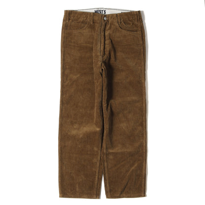 19AW コーデュロイ テーパード ワーク パンツ (19FWPT801) / ジッパーフライ トラウザーズ 太畝