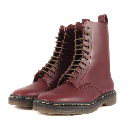 23AW サイドジップ レースアップ ブーツ (10EYELET ROUND TOE ZIP-UP BOOTS 23C-S-08-01) / シューズ
