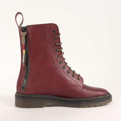 23AW サイドジップ レースアップ ブーツ (10EYELET ROUND TOE ZIP-UP BOOTS 23C-S-08-01) / シューズ