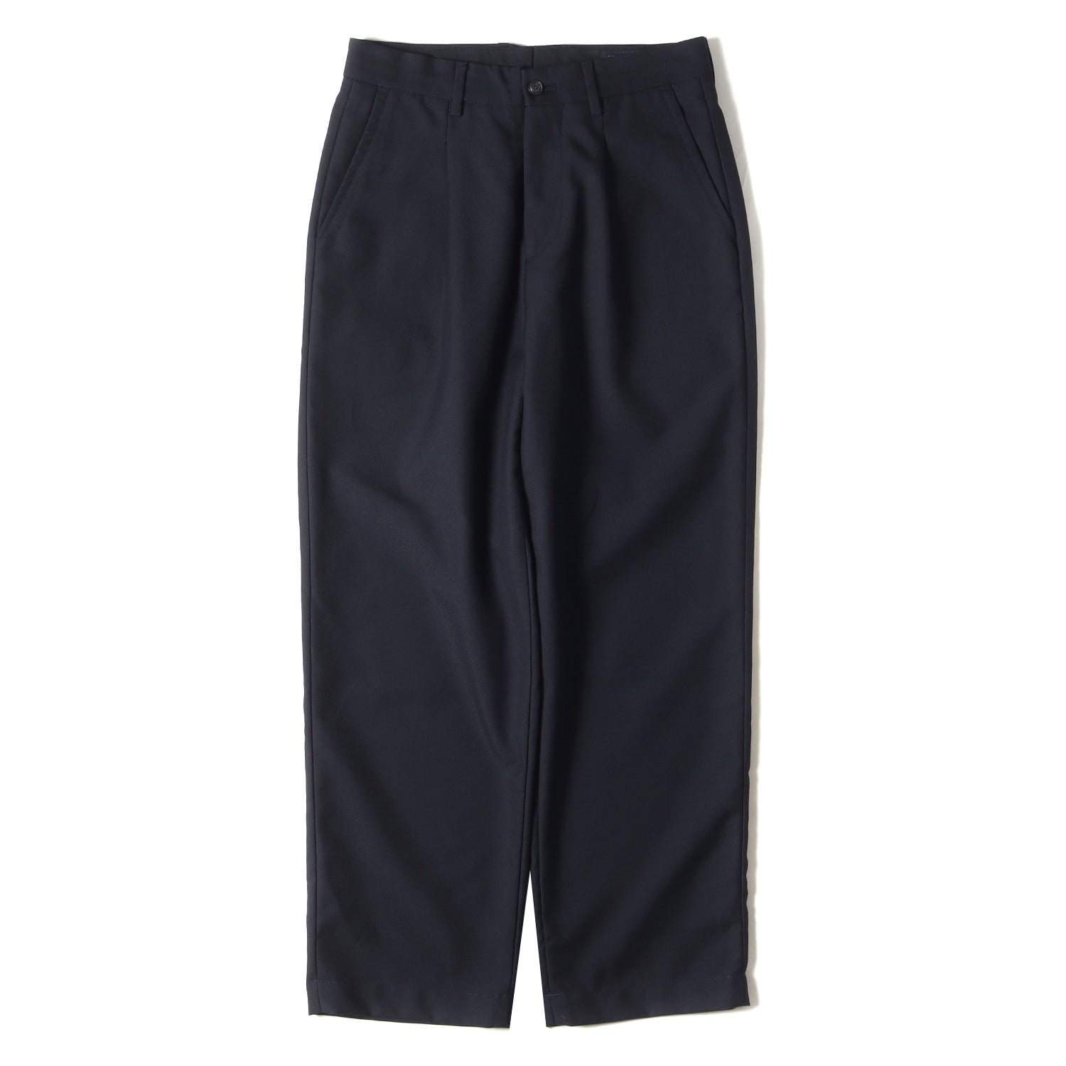 ウール ツイル ワンタック ワイド トラウザー パンツ (WOOL SOLID 1TUCK WIDE TROUSERS) / スラックス