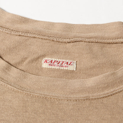 バンダナ プリント スリーブ オーバー サイズ ポケット Tシャツ / ビッグ シルエット アメカジ