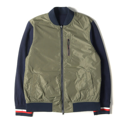 19SS コットン コンビ リバーシブル ナイロン ジップ ブルゾン / ボンバー ジャケット