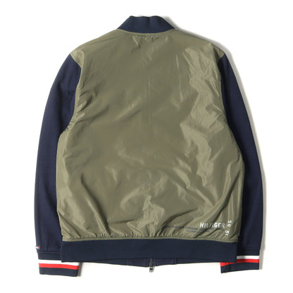 19SS コットン コンビ リバーシブル ナイロン ジップ ブルゾン / ボンバー ジャケット