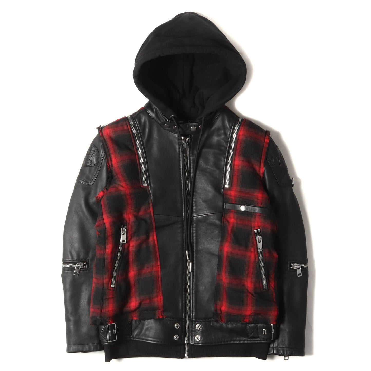 DIESEL (ディーゼル) 2020年モデル 再構築 フード付き レザー 