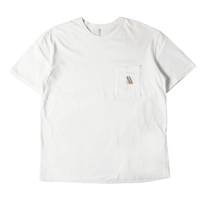クルーネック タッセルデザイン ポケット Tシャツ
