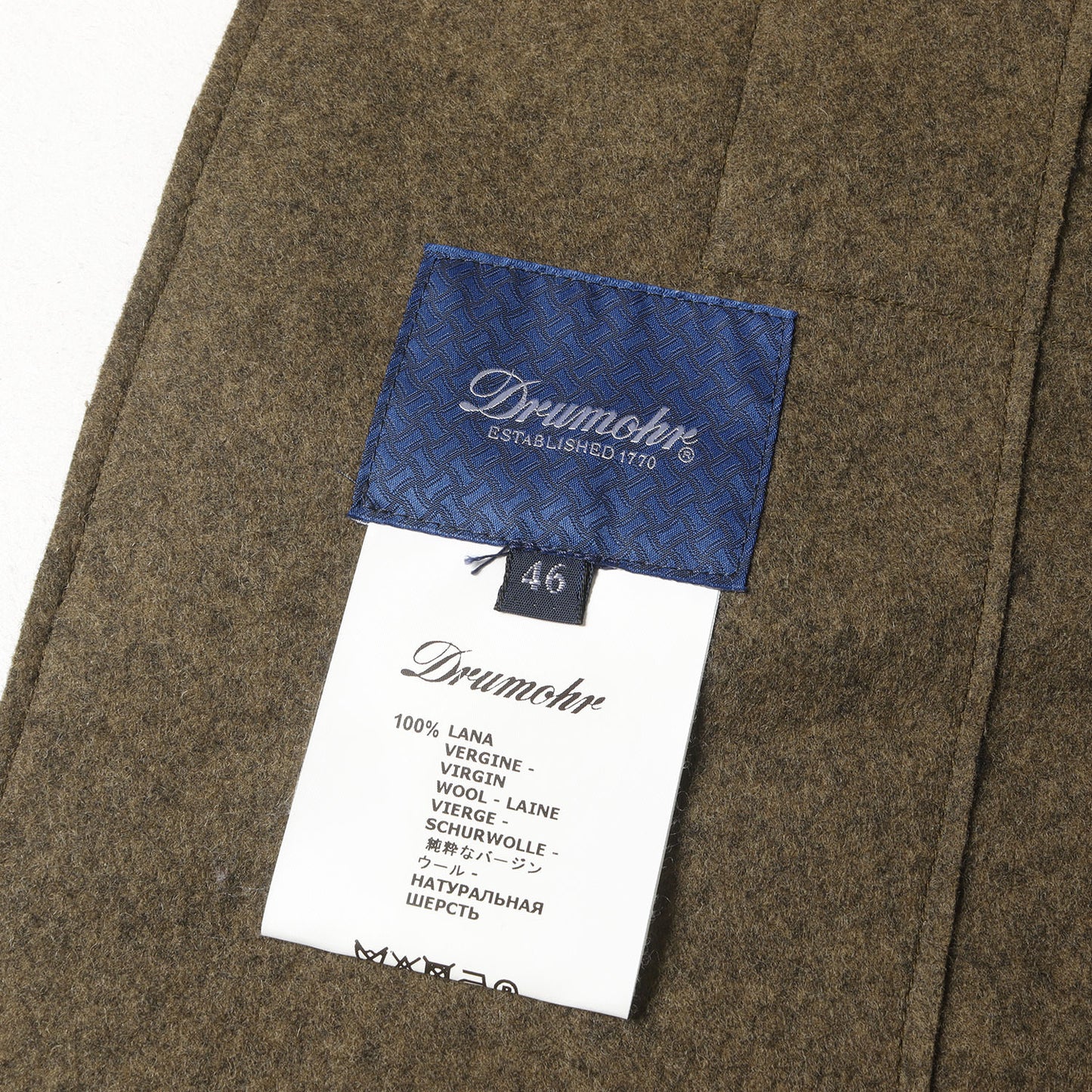 メランジ ウール ミリタリー シャツ ジャケット / ブルゾン アウター 羽織 定番 ベーシック イタカジ MADE IN ITALY