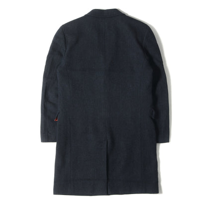 キャメル混 カシミヤウール ヘリンボーン ツイード 3B チェスター コート (SINGLE CHESTER COAT 273115 690R)