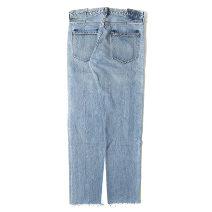 21SS × OLD PARK ヴィンテージ リメイク リビルド スリム フレア デニム パンツ (Rebuild Slim Flare Jeans MND-21SSOP004) / ボタンフライ ジーンズ