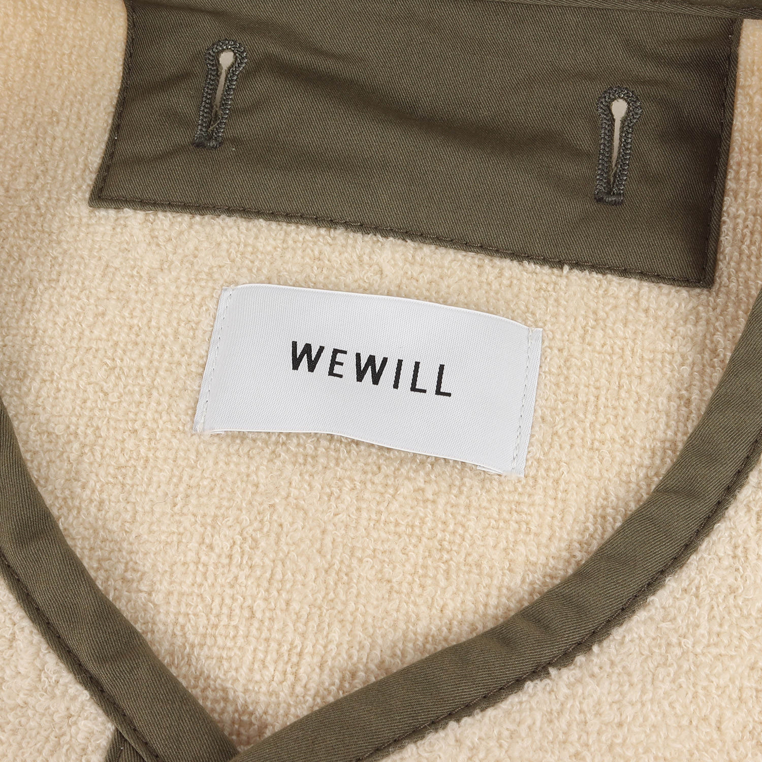 WEWILL (ウィーウィル) ウールパイル ブルゾン / ミリタリー ライナー 