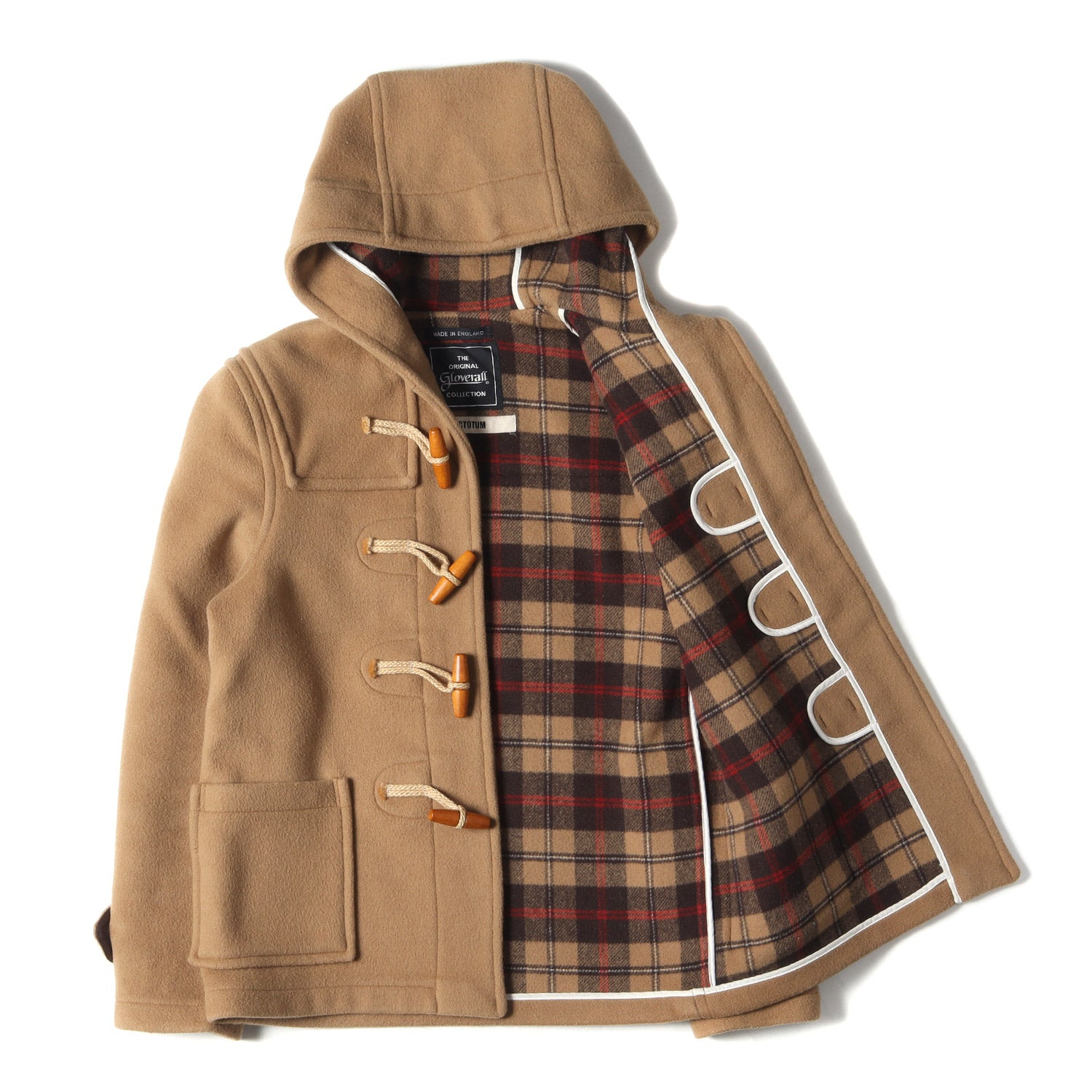 美品 Gloverall 別注 FACTOTUM ダッフルコート チェック L 【公式通販】