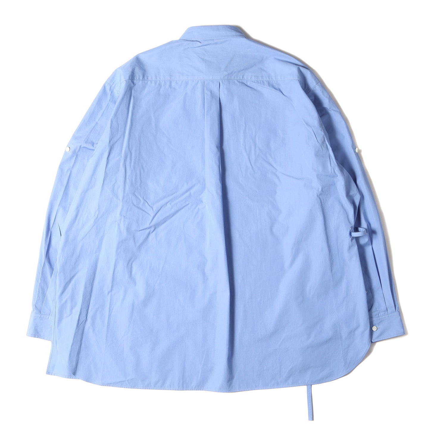 23AW アシンメトリカル ベルテッド シャツ(ASSYMETRICAL BELTED SHIRT MKS-SH-M07) / 長袖 ロング オーバーサイズ