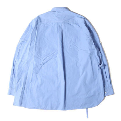 23AW アシンメトリカル ベルテッド シャツ(ASSYMETRICAL BELTED SHIRT MKS-SH-M07) / 長袖 ロング オーバーサイズ