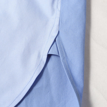 23AW アシンメトリカル ベルテッド シャツ(ASSYMETRICAL BELTED SHIRT MKS-SH-M07) / 長袖 ロング オーバーサイズ