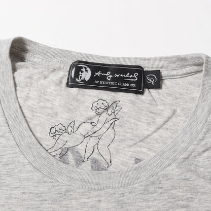 × Andy Warhol バナナ グラフィック バッグロゴ Tシャツ (7CT-0603) / Y2K