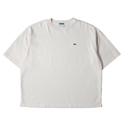 ワニワッペン 刺繍 オーバー サイズ コットンポリ 鹿の子 Tシャツ (TH731PL) / ピケ ビッグ シルエット EXCLUSIVE EDITION