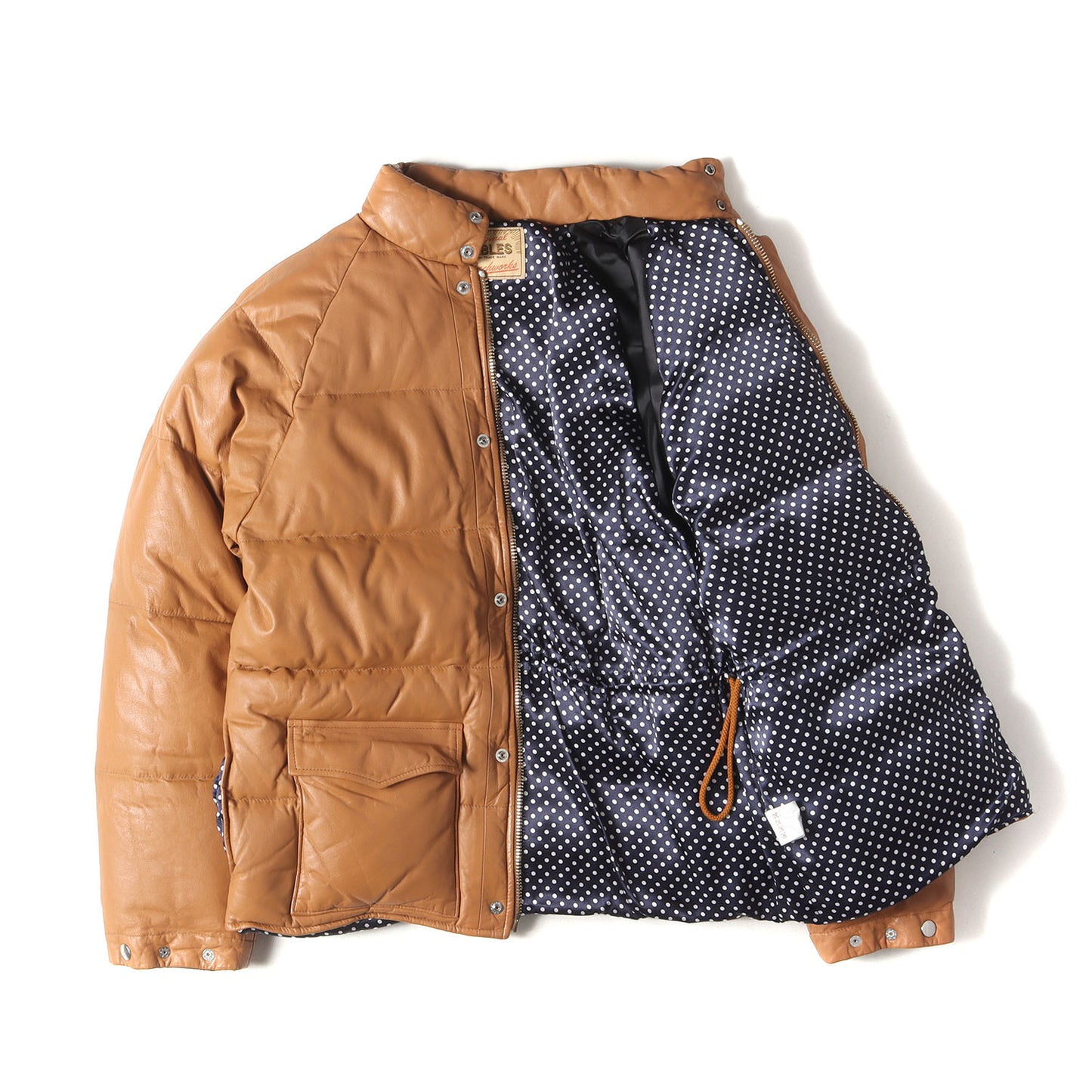 カウハイドレザー ダウンジャケット