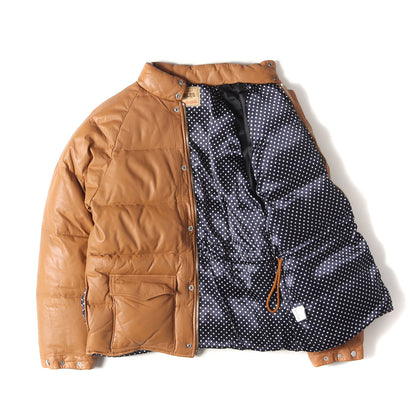 カウハイドレザー ダウンジャケット