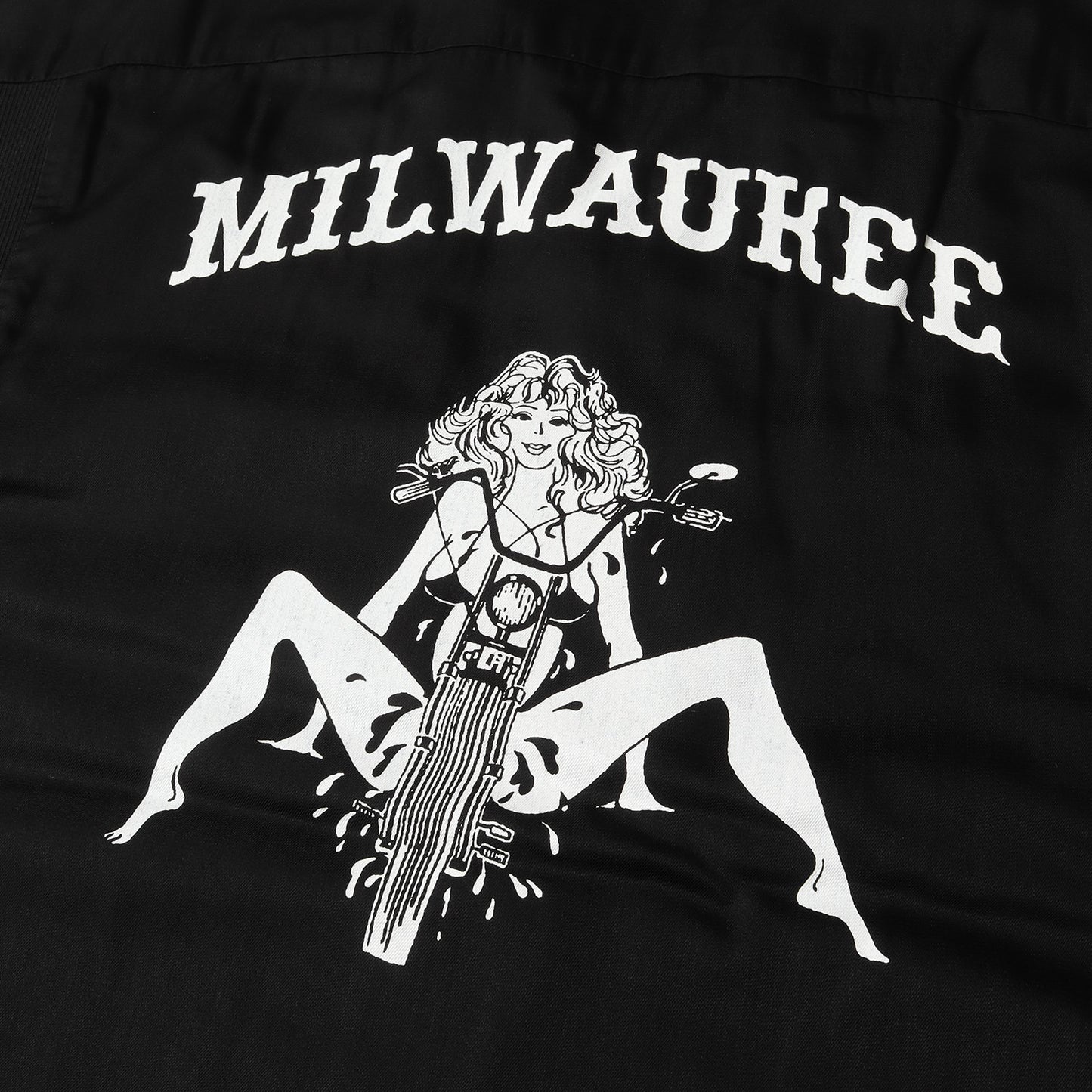 23SS バックグラフィック キュプラ ライトオンス デニム 半袖 ボウリング シャツ (CU.Denim Milwaukee Rib Arm Bowling SH 2304-5006)