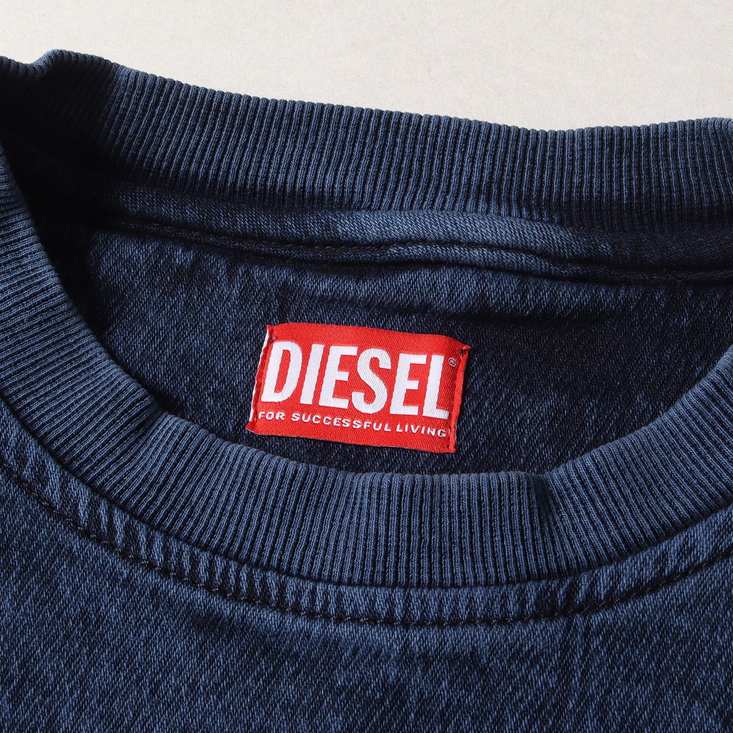 DIESEL (ディーゼル) 22SS トラック デニム スウェット プルオーバー 