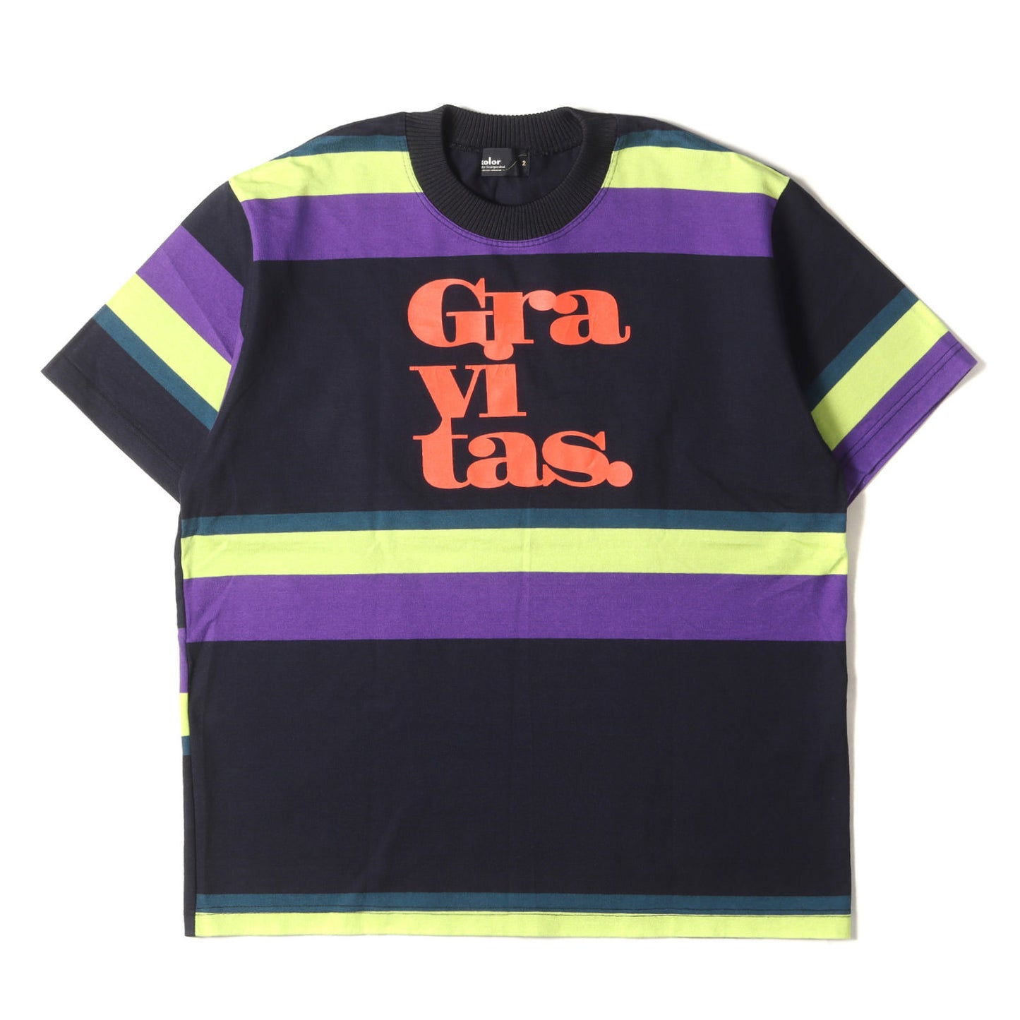 フロント ロゴ ワイド ボーダー ヘビーウェイト Tシャツ (ボーダージャージー 19SCM-T01201)