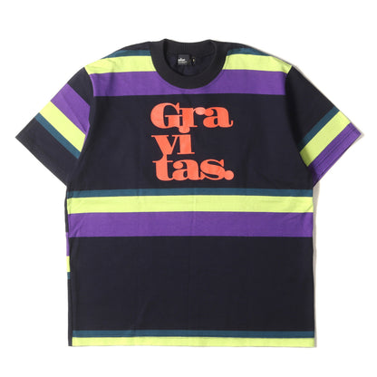 フロント ロゴ ワイド ボーダー ヘビーウェイト Tシャツ (ボーダージャージー 19SCM-T01201)