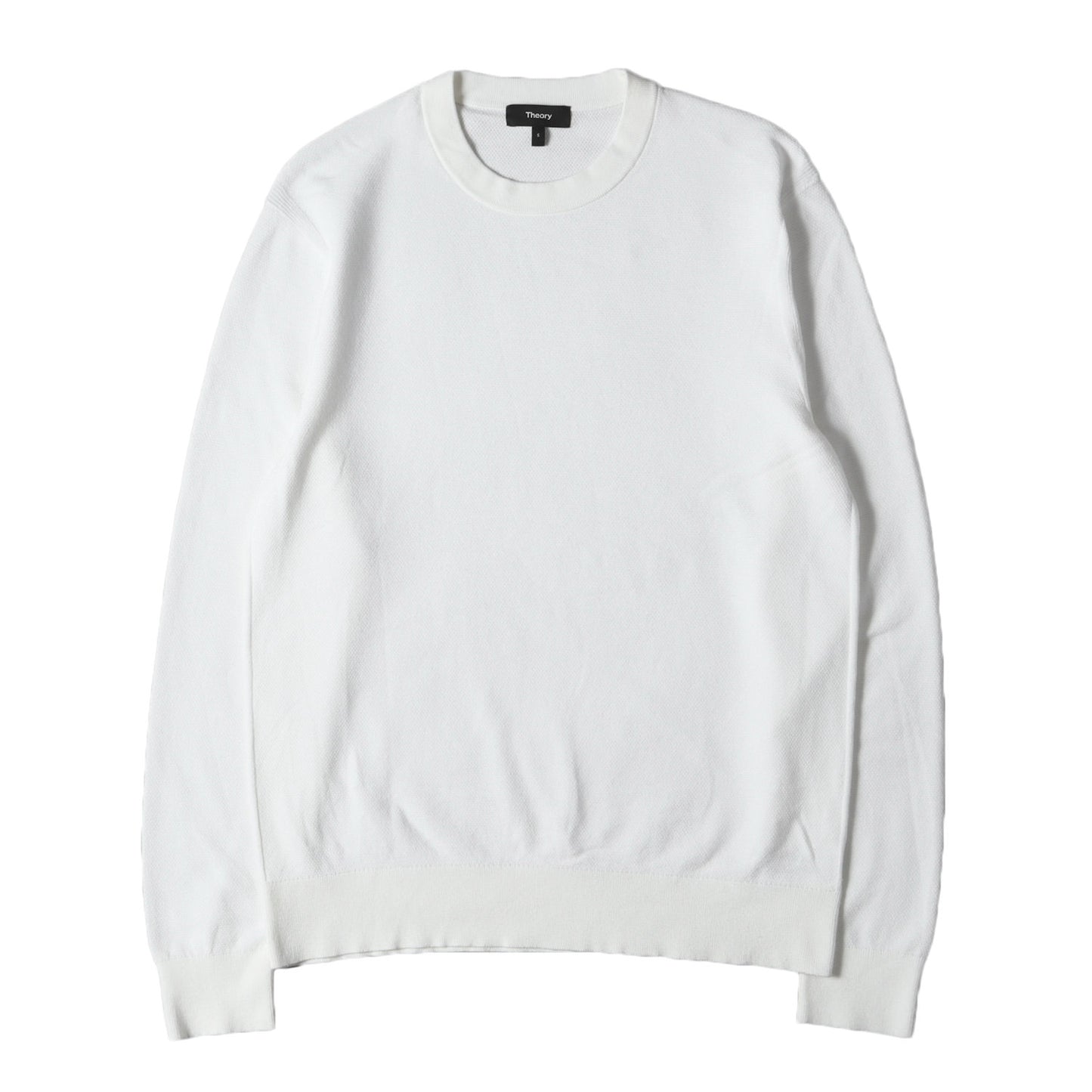 23SS ストレッチ レーヨン ニット (FINE BILEN RILAND CREW 02-3101702) / セーター プルオーバー ニットソー 定番 ベーシック ビジカジ オフィカジ