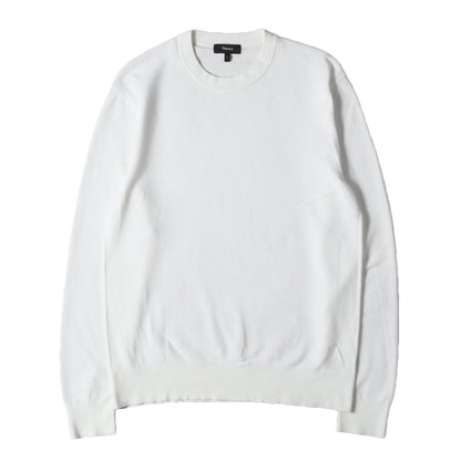 23SS ストレッチ レーヨン ニット (FINE BILEN RILAND CREW 02-3101702) / セーター プルオーバー ニットソー 定番 ベーシック ビジカジ オフィカジ