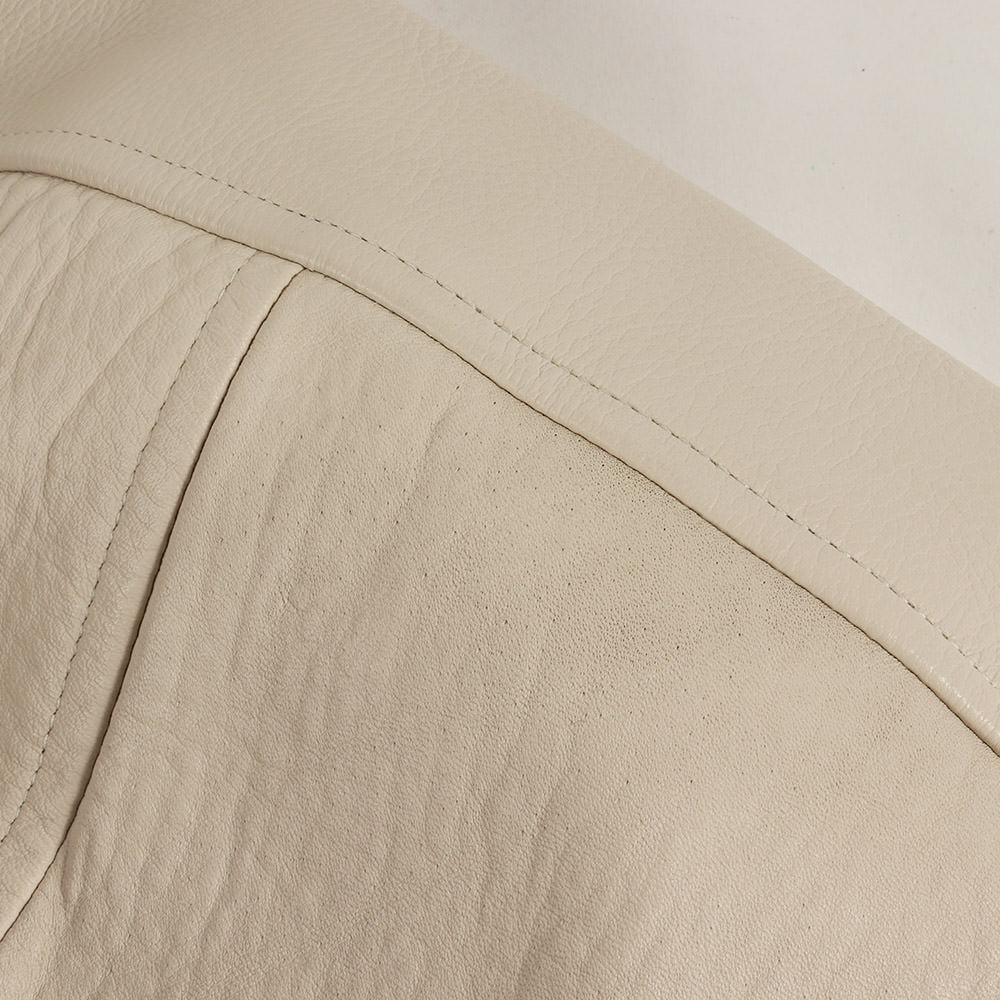 21AW ロゴ チェーン刺繍 ワッペン カウレザースリーブ メルトン スタジャン (SD VARSITY JACKET) / バーシティ ジャケット ブルゾン アウター 羽織 定番 ベーシック アメカジ